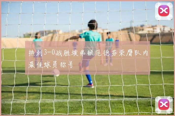 热刺3-0战胜埃弗顿范德芬荣膺队内最佳球员称号
